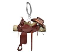 Genérico Horse Saddle Ornament - Horse Saddles Car Ornament - Flat Acrylic Horsee Lover Saddles Cowboy Cowgirl For Car Rear View Mirror Accessories Cars