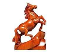 Genérico Horse Sculpture - Horse Statue, Hand-Carved Wood Blessing Souvenir | Collection Successful Meaning New Year Home Decor For 2026 Holiday Office Living Room Tabletop Chinese Christmas Birthday
