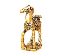 Genérico Horse Statue - 5x2x5.6cm Collectible Fortune Wealth Sculpture,Chinese Horse Figurine - Decorative Accessories and Decor Integration For Desktop Home Office Shelf Desk Tabletop Decor