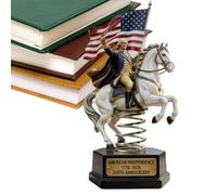 Genérico Horse Statue - Equestrian Resin Figurine, Antique Commemorative Sculpture with 250 Year Motif, Artistic Desktop Decoration, Animal Office Shelf Ornament for Car Dashboard Home Decor
