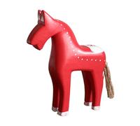 Genérico Horse Statues - Compact Wooden Ornament, Animal Theme Collectibles, Hand Carved Natural Timber Grain, Artistic Animal Detail Representation, Home Accessory for Living Room Display