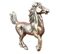 Genérico Horse Statues Home Decor - Vintage Brass Galloping Sculpture for Living Room Bedside Display | Solid Metal Figurine for Festival Tabletop Cars Shop School Offices Cafes Bookstores Decoration