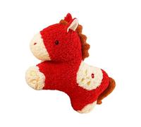 Genérico Horse Year Plush, Chinese New Year Mascot, Red Festival Stuffed Figure, Auspicious Lunar Celebration Doll, with 50 cm Soft Hug Body Design, for Home Living Room Bedroom Office