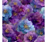 Genérico Hortensia Morada Papel Pintado Autoadhesivo Pintura Plantas 44x300 cm Papel de Pared Removible Impermeable Estilo Vinilo PVC Pegatina es Estante del cajón de la cubierta del rodillo