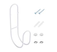 Genérico Hose Rack - Sturdy Steel Utility Hook, Space Saving Wall Mounted Pipe Holders, Anti Sagging Structural Support, Reinforced Hardware Fixation Kit, Storage Solution for Fence Display