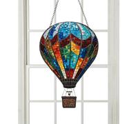 Genérico Hot Air Balloon, Solar Light, Garden Lantern, Flickering Flame Effect, Hangable Outdoor Decor, Patio Yard Halloween Christmas Birthday, Size Varies Multicolor 1 Piece