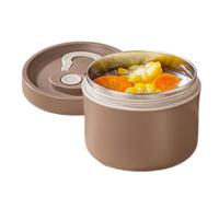 Generico Hot Food Container - 650 ml Stainless Steel Insulated Mal Container | 11,7 x 9,5 cm Hot Food Lunch Keeper Box | Double-layer Lunch Box For Students Teachers Doctors Women Men Adults Youth