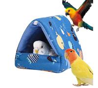 Genérico House Cushion - Colorful Design Bird Warm Bed - Effortless Hangings Cute Toy Nest with Soft Fleece Lining For Lovebirds and Small Medium Birds