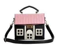 Genérico House-Shaped Crossbo Dy Bag, Women Bag, Cute Pu Leather Purse | Lightweight Shoulder Satchel, 22 X 19 X 10 Cm, For Holiday Birthday Travel Work Vacation Daily Commuting Dating