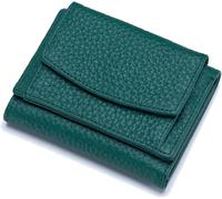Genérico Houtangduty Mini Wallet, Houtndguter Wallet for Woman, Houtang Wallet with Blocking Card Holder Organizr and Coin Pouch (Dark Green)
