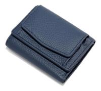 Genérico Houtndguter RFID Wallet, 2025 Leather Mini Wallet, RFID Blocking Card Holder Organizer, Unisex Anti-Fraud Wallet (Dark Blue)