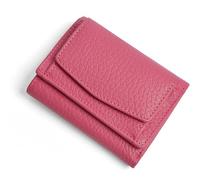 Genérico Houtndguter RFID Wallet, 2025 Leather Mini Wallet, RFID Blocking Card Holder Organizer, Unisex Anti-Fraud Wallet (Pink)