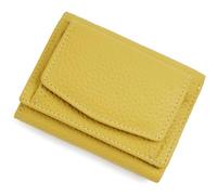 Genérico Houtndguter RFID Wallet, 2025 Leather Mini Wallet, RFID Blocking Card Holder Organizer, Unisex Anti-Fraud Wallet (Yellow)