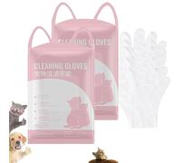 Genérico Howls Your Day Dog Cleaning Gloves, HowlsYourDay Disposable Pet Cleaning Gloves, for Dogs & Cats Daily Care and Traveling (10PCS)