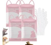 Genérico Howls Your Day Dog Cleaning Gloves, HowlsYourDay Disposable Pet Cleaning Gloves, for Dogs & Cats Daily Care and Traveling (20PCS)