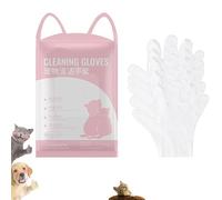 Genérico Howls Your Day Dog Cleaning Gloves, HowlsYourDay Disposable Pet Cleaning Gloves, for Dogs & Cats Daily Care and Traveling (5PCS)