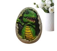 Genérico Huevo De Dinosaurio Juguete,Figurillas Artesanales para Decoración | Juguete De Huevo De Dinosaurio Que Eclosiona,para Fiestas de Pascua Cumpleaños Infantiles y Decoración del Hogar