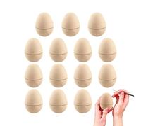 Genérico Huevo De Pascua Decorativo - Divertido E Interactivo Hecho A Mano - 15 Piezas De Huevos Pintables para Pascua - para Niñas Niños Escritorio Dormitorio Salón Estantería Hogar