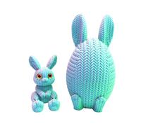 Genérico Huevo Impreso en 3D | Decoración De Mesa para Semana Santa - Relleno para Cestas De Fiestas | para Niños Adultos Coleccionistas Amantes De Manualidades Estantería Alféizar Vitrina Dormitorio