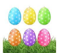 Generico Huevos de Pascua hinchables | 6 Piezas de decoración para | Festivos para jardín, para casa, césped, jardín, Patio, Porche, Centro Comercial, Iglesia, Actividades