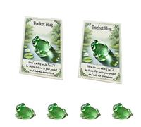 Genérico Hug Card Resin Animal, Animal Pocket Hug Gifts, Cute Turtle Encouragement, Cute Emotional Support Turtle Elephant Penguin Frog Bear Encouragement Gift for Anxiety Stress Relief (2pcs-e)