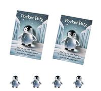 Genérico Hug Card Resin Animal, Animal Pocket Hug Gifts, Cute Turtle Encouragement, Cute Emotional Support Turtle Elephant Penguin Frog Bear Encouragement Gift for Anxiety Stress Relief (2pcs-b)