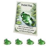 Genérico Hug Card Resin Animal, Animal Pocket Hug Gifts, Cute Turtle Encouragement, Cute Emotional Support Turtle Elephant Penguin Frog Bear Encouragement Gift for Anxiety Stress Relief (E)