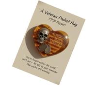 Genérico Hug Cards - Heart Skull Uplifting Message Notes, Pocket-Sized Enfoment, Motivational Friendship Keepsake, Sentimental Card Collection for Birthday Packages, Kids, Adults