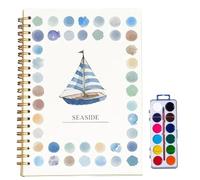 Genérico Hugs Garden Watercolor Workbook, Hugs Garden Watercolor Books, Beginner-Friendly Watercolor Workbook, Nature Scenes Paint Set Art Crafts (E)