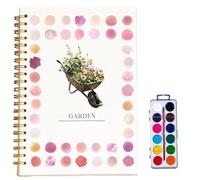 Genérico Hugs Garden Watercolor Workbook, Hugs Garden Watercolor Books, Beginner-Friendly Watercolor Workbook, Nature Scenes Paint Set Art Crafts (G)