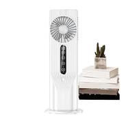 Genérico Humidifier Fan, Desk Mister Ventilator, 100ml Water Tank Capacity, Remote Control, Quiet Cooling Design, for Office, Home, Tent, Car, Nursery, Patio, 13.98x6.1 Inches