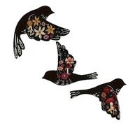 Genérico Hummingbird Decor - 3 Pieces Wooden Aesthetic Colorful | Hummingbird Wall Art Boho Decor,for Living Room Kitchen Nursery Office Balcony Entryway Porch Patio And Others