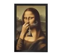 Genérico Humor Whimsical Funny Vintage Toilet Painting - Pinching Nose Wall Art, Canvas Print | Living Room Dorm Apartment Washroom Restroom, Guest Powder Room Poster For Bathroom