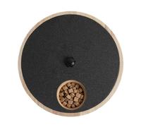 Generico Hunde-Kratzbrett - Drehbares Holz-Schleifbrett | Nagelschärfer & Kratzfläche für Krallenpflege, Geeignet für Welpen, Kleine, Mittlere & Große Hunde, Wohnzimmer & Balkon,