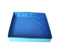 Genérico Hunde Schwimmbecken - 50cm Planschbecken Rutschfest | PVC Zusammenklappbare -Wanne Für Hunde Katzen Welpen, Robustes Aufblasfreies Hundebad Für Garten Terrasse Urlaub