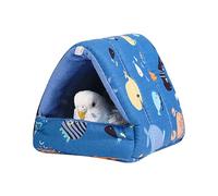Genérico Hung Bird Bed - Protection from Cold, Winter Warm Bird Nest House, Hanging Hammock Velvet Shed Hut | Cute Toy Nest with Plush Material for Lovebirds, Parakeet and Small and Medium Birds