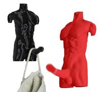 Genérico Hung Hook Fun Muscular Man Wall Hook, 3D Muscle Man Coat Hanger for Bathroom Bedroom, Wall Mounted Muscle Men Hooks for Towels Coats and Bags, Unique Humorous Home Decor