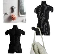 Genérico Hung Hook Fun Muscular Man Wall Hook, 3D Muscle Man Coat Hanger for Bathroom Bedroom, Wall Mounted Muscle Men Hooks for Towels Coats and Bags, Unique Humorous Home Decor