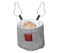 Generico Hurón - Saco dormir animales | Suave peluche | Hamaca de invierno hámster | Ardilla | Para hurón, erizo, chinchilla, pequeños animales fríos