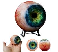 Genérico Hyper-Realistic Monster Eye Decor,Gothic Scary Realistic Eyeball Ornament,Unique Creepy 3D Eyeball Sculpture with Stand,for Halloween Gothic Home and Decor Lovers Gift