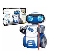 Genérico I Draw Robot, Robot de programación para Desmontar y Montar tú Mismo, Juguetes robóticos Desmontables con luz LED y Sonido, Juguetes robóticos para niños y niñas a Partir de 3 años (Blanco)
