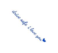 Generico I Love You Driving Safe Mirror Sticker - Paper, 4,72 x 0,63 in Rear View Mirror Decal | Waterproof Auto Accessory, Decorative Car Sticker for Cars, Trucks, SUVs, Motorcycles, Daily Commute