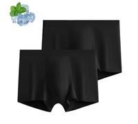 Genérico Ice Boxer Pro Ultra Comfortable Premium Silk Underwear, Built-In with 3D Pouch Soft, Cooling Breathable (A,3XL)
