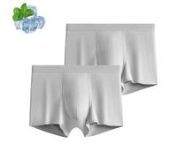 Genérico Ice Boxer Pro Ultra Comfortable Premium Silk Underwear, Built-In with 3D Pouch Soft, Cooling Breathable (F,3XL)