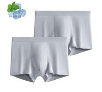 Genérico Ice Boxer Pro Ultra Comfortable Premium Silk Underwear, Built-In with 3D Pouch Soft, Cooling Breathable (C,XXL)