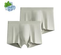 Genérico Ice Boxer Pro Ultra Comfortable Premium Silk Underwear, Built-In with 3D Pouch Soft, Cooling Breathable (B,XL)