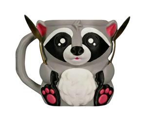 Genérico Ice Cream Pint Holder - Raccoon Design | Beer Can Holders With Handle, Cute Animal Ice Creams Cooler For Summer And Party, Durable; Perfect For Keeping Pints Cold And Hands Comfortable