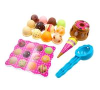 Genérico Ice Cream Toy, Stackable Scoop, Color-Coded Cones Magnetic Scoop Stacking Challenge Durable Realistic Texture Storage Container Preschool Learning, Toys Educational for Girls Ages 3-5