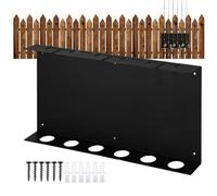 Genérico Ice Fishing Pole Holder, Fishing Rod Holder, 6-Slot Metal Vertical Wall Mount Fishings Pole Holders Rod Rack For Home Apartment Ceiling Garage Indoor Outdoor Men Dad Fishermen Angler