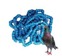 Genérico Identification Rings, 50 piezas Bird Foot Bands, Safe Birdhouse Accessories for Racing Palomas, Parrots, Chicks, Ducks, Effortless Bird Management, 0,8 cm/0,31 pulgadas